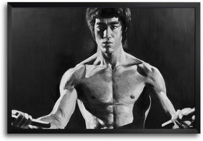 53% OFF on Bruce Lee Fighting Fp00004629 Framed Photographic Paper