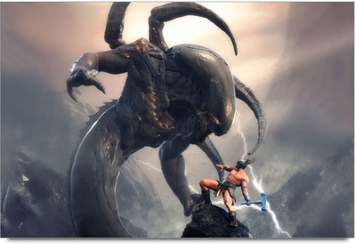 50% OFF on Monster And Warriors Paper Print 50% OFF on Monster And Warriors Paper Print