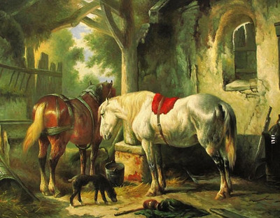 80% OFF on Holicshop Horse Canvas Pianting without Frame Canvas Art