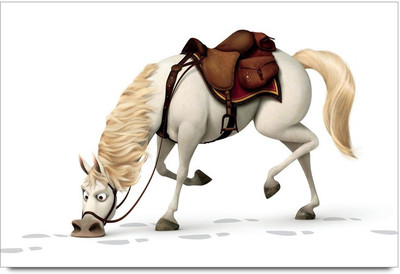 75% OFF on Amy Cute Animaterd 3d White Horse Paper Print 75% OFF on Amy Cute Animaterd 3d White Horse Paper Print