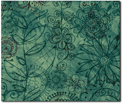 69% OFF on Stybuzz Green Leaf Abstract Frameless Canvas Art