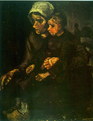 8% OFF on Child on Lap Canvas Art