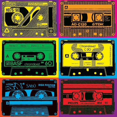 40% OFF on Cassettes Pop Art Paper Print