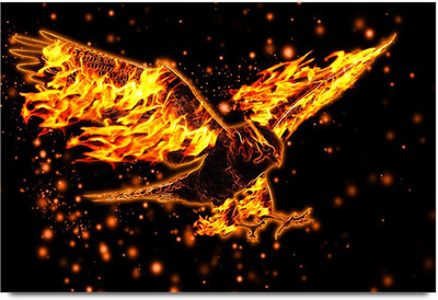 34% OFF on Amy Beautiful Lavender Flower Fleids With Girl Paper Print