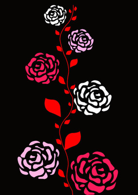 53% OFF on Rose Line Fine Art Print