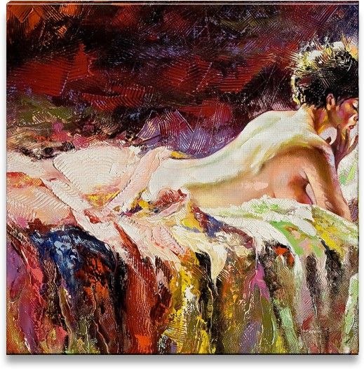 43% OFF on The Naked Girl Laying on a Bed Canvas Art 43% OFF on The Naked Girl Laying on a Bed Canvas Art