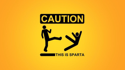 66% OFF on Urbanhomz This Is Sparta Poster Paper Print
