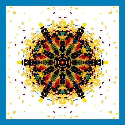 50% OFF on White Kaleidoscope Paper Print