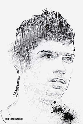6% OFF on Cristiano Ronaldo Sketch Photographic Paper