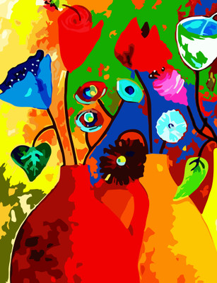 79% OFF on Mesleep Abstract Painting Without Frame. Canvas Art