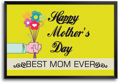46% OFF on Happy Mother's Day -SMFP00002239 Laminated Framed Paper Print