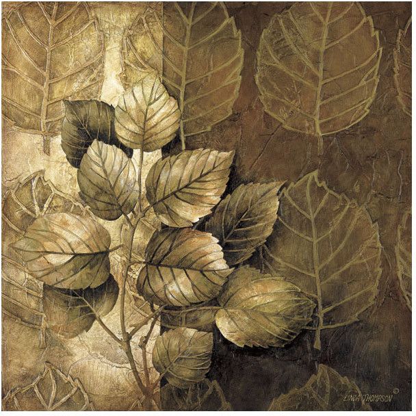 Montage - Leaf Patterns III Fine Art Print