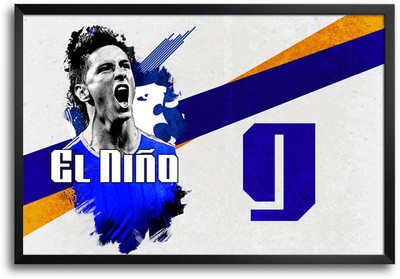 46% OFF on ShopMantra Fernando Torres Chelseal FC Laminated Frame Poster Paper Print