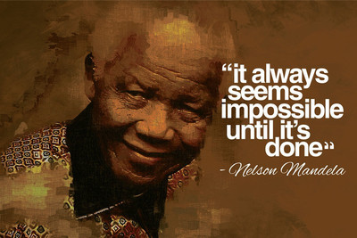 40% OFF on Nelson Mandela Motivational Quote Paper Print