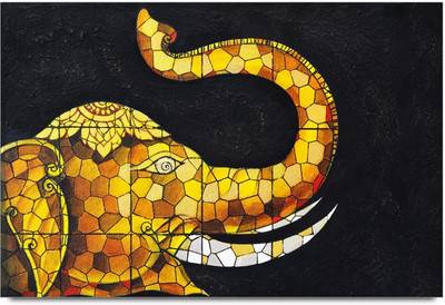 53% OFF on Block Shapes Elephant Painting Laminated Poster Paper Print 53% OFF on Block Shapes Elephant Painting Laminated Poster Paper Print