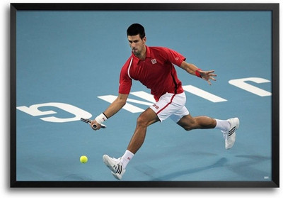 74% OFF on Djokovic In Action Fp00004315 Framed Photographic Paper