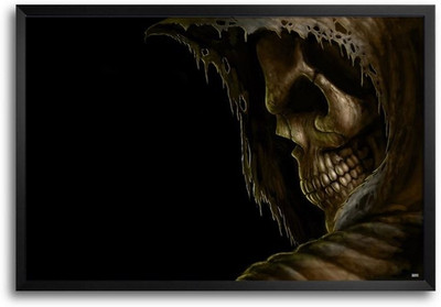 74% OFF on Scary Skull Fp00004663 Framed Photographic Paper