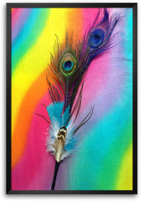 46% OFF on Krishna Peacock Feather Laminated Framed Paper Print 46% OFF on Krishna Peacock Feather Laminated Framed Paper Print