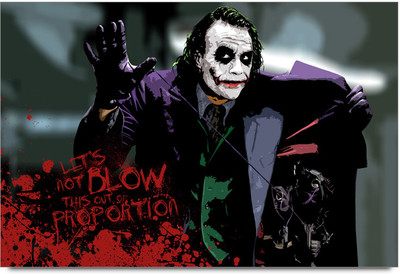 53% OFF on Dark Knight Joker Let'S Not Blow this Poster Paper Print