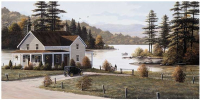 Montage - Out On The Lake Fine Art Print