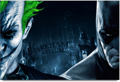 53% OFF on Batman and Joker Arkham Poster Paper Print 53% OFF on Batman and Joker Arkham Poster Paper Print