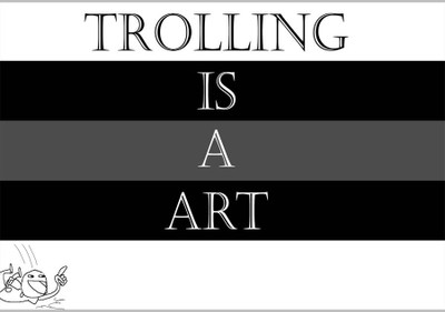 37% OFF on Trolling Is A Art Poster (18 x 12 Inches) by Shopkeeda Paper Print