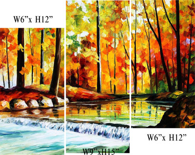 14% OFF on Wonder Images Multi Panel Scenary with Back Framing Canvas Art