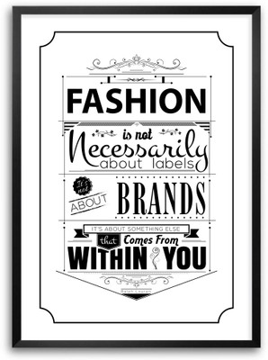 40% OFF on Lab No. 4 Fashion Is Not Necessarily About Labels Ralph Lauren Inspirational Quotes Framed Poster Paper Print