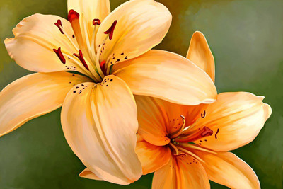 68% OFF on Floral Painting Canvas Art