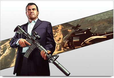 53% OFF on Fonds Decran GTA Five Laminated Poster Paper Print