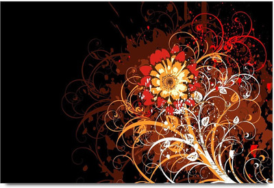 75% OFF on Black Flora Paper Print 75% OFF on Black Flora Paper Print