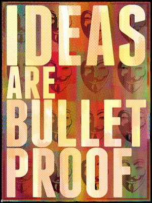 Ideas are Bulletproof Paper Print Ideas are Bulletproof Paper Print