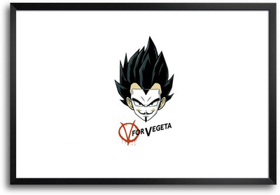 46% OFF on ShopMantra V for Vegeta Art Laminated Frame Poster Paper Print