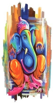 42% OFF on Lord Ganesh - 77-B Canvas Art