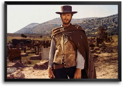 74% OFF on Clint Eastwood Hat Fp00004091 Framed Photographic Paper