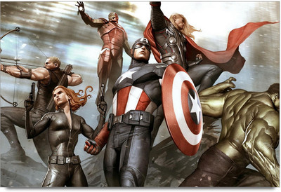 62% OFF on Superheroes Paper Print 62% OFF on Superheroes Paper Print