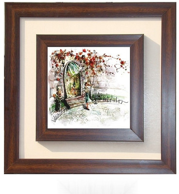 26% OFF on Lila Painting DVL- M- 487 With Wooden Frame Canvas Art