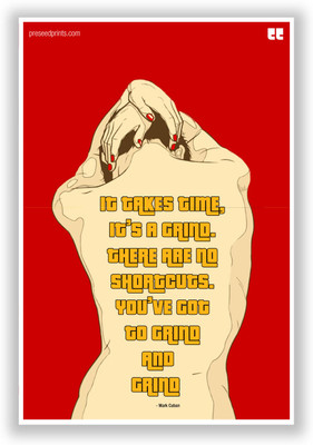 50% OFF on PosterGuy Preseed Print It Takes Time by Mark Cuban Motivational Quote Poster Paper Print