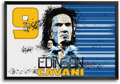 46% OFF on Shopmantra Edinson Cavani Uruguay Football Laminated Frame Poster Paper Print