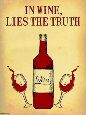 Wine Truth Paper Print Wine Truth Paper Print