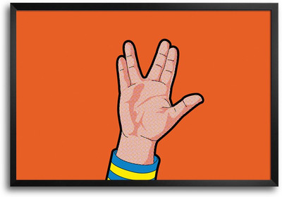 46% OFF on Pop Art Hands Minimal Laminated Framed Paper Print 46% OFF on Pop Art Hands Minimal Laminated Framed Paper Print