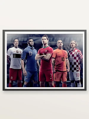 70% OFF on Euro 2012 Teams Footbal Paper Print