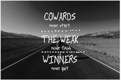 73% OFF on Artmagik Winners Never Quits Fine Art Print