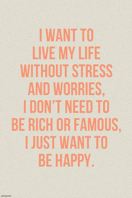 55% OFF on Just Be Happy Quote Paper Print