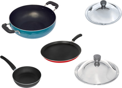 29% OFF on Visalam Cookwares Double Coated Cookware Set Kadhai Aluminium, Non-stick 29% OFF on Visalam Cookwares Double Coated Cookware Set Kadhai Aluminium, Non-stick