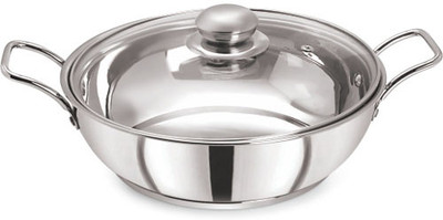 15% OFF on Pristine Sandwich Base Kadhai 3 L Stainless Steel