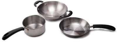 26% OFF on Cosmosgalaxy Kadhai, Pan Set Stainless Steel, Non-stick 26% OFF on Cosmosgalaxy Kadhai, Pan Set Stainless Steel, Non-stick