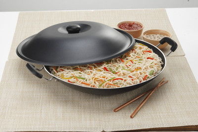28% OFF on Elite Black Beauty Chinese Wok Pan 37.5 cm diameter Aluminium, Non-stick 28% OFF on Elite Black Beauty Chinese Wok Pan 37.5 cm diameter Aluminium, Non-stick