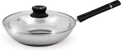 21% OFF on Ramson Tri Ply Fry With Glass Lid Pan 22 cm diameter Stainless Steel 21% OFF on Ramson Tri Ply Fry With Glass Lid Pan 22 cm diameter Stainless Steel