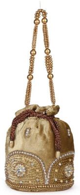 60% OFF on Oleva Silk Potli Brown 60% OFF on Oleva Silk Potli Brown